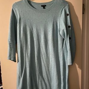 Talbots XL Heathered 3/4 Sleeve Sweater Dress
